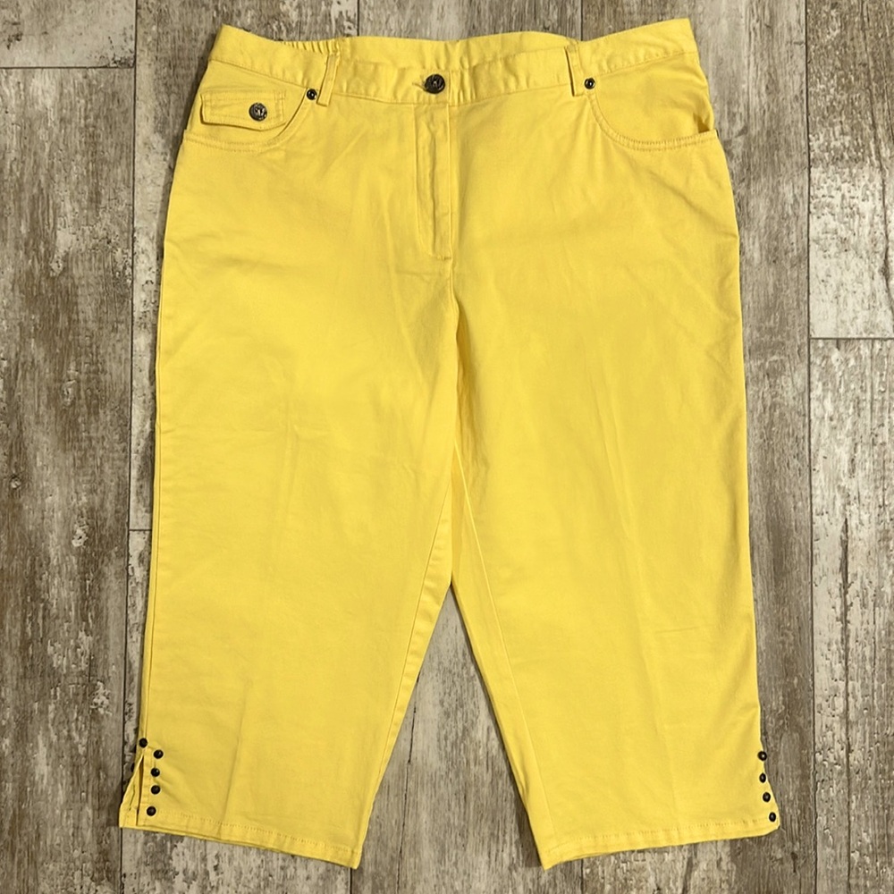 Hearts of Palm Orange Crush capri pant